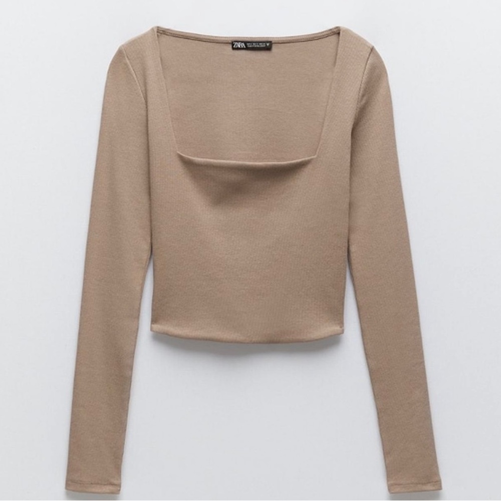 Zara Square Neck Long Sleeve